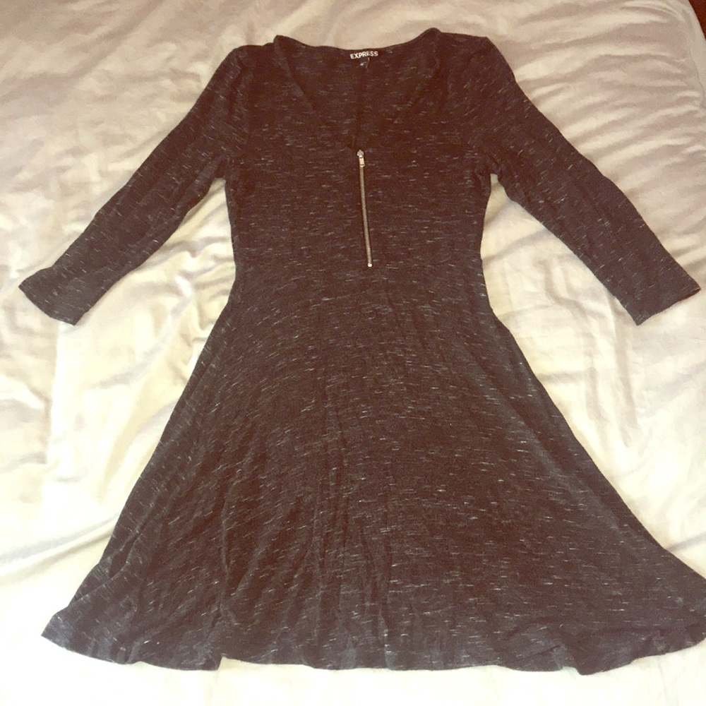 3/4 sleeve skater dress
